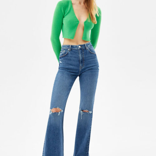 Ripped Flared Vintage Jeans