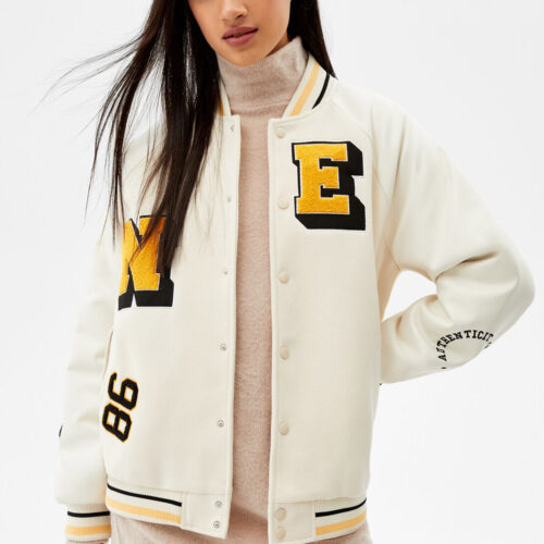 Varsity Jacket With Patch Details