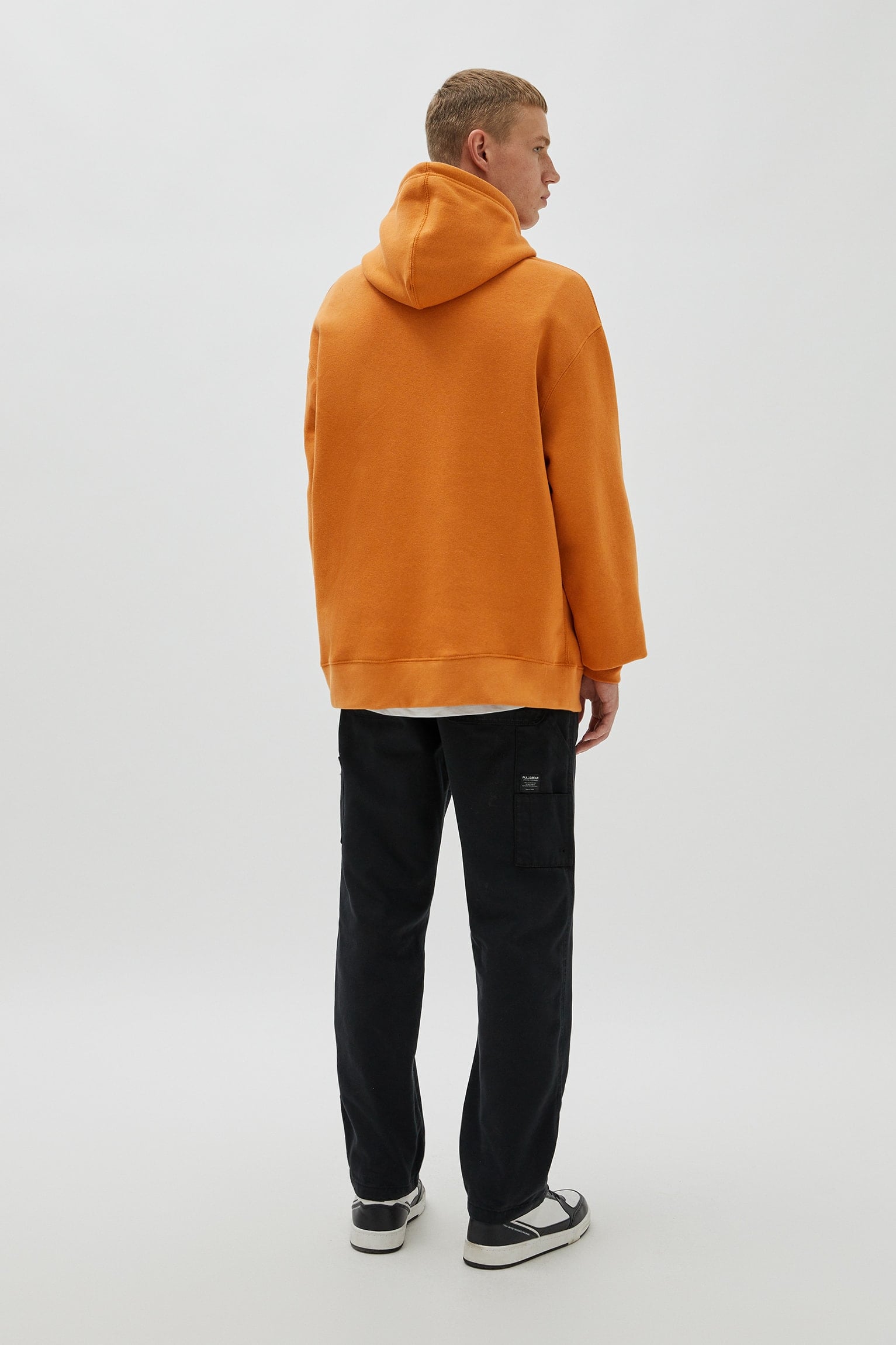 Pouch Pocket Hoodie Orange - Imagen 2