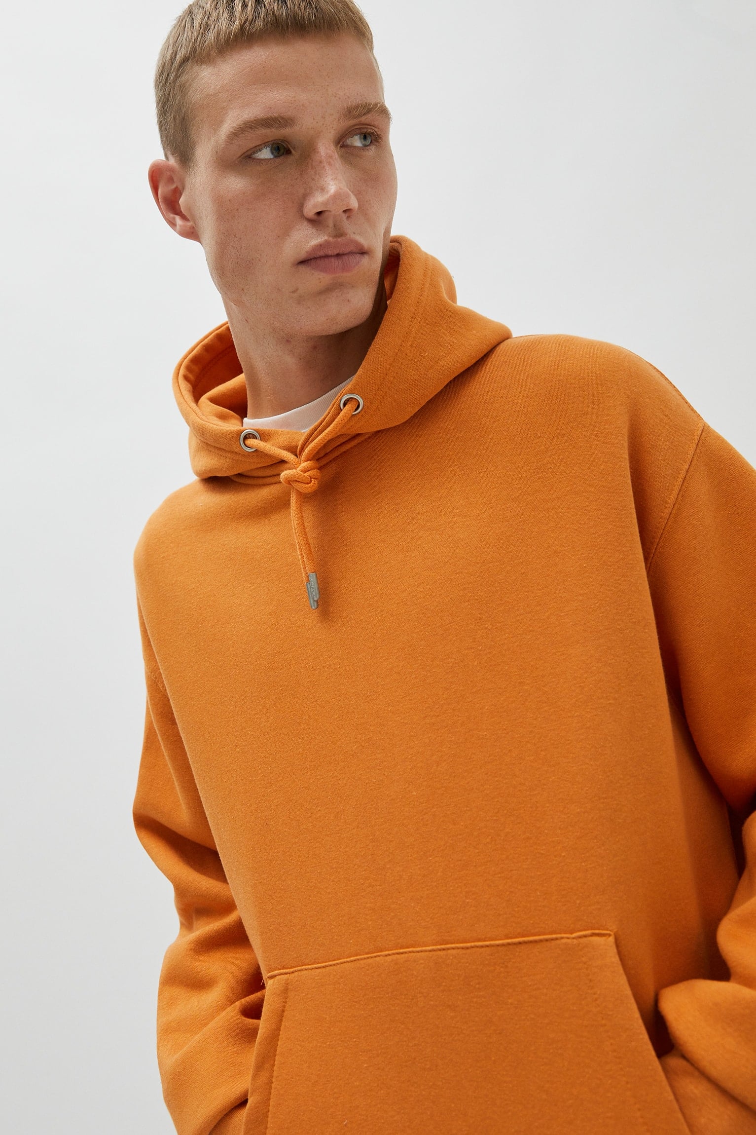 Pouch Pocket Hoodie Orange - Imagen 3