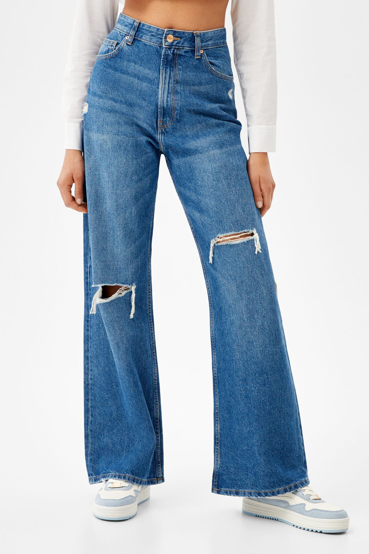 Ripped Wide-Leg ’90s Jeans - Imagen 4